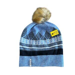 Turtle Fur NEW Women's Ellen Recycled Pom WInter Hat In Sky Blue